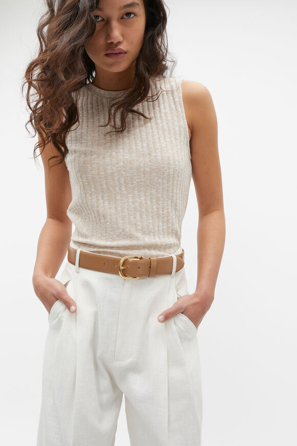 Faye Buckle Belt  Caramel  hi-res