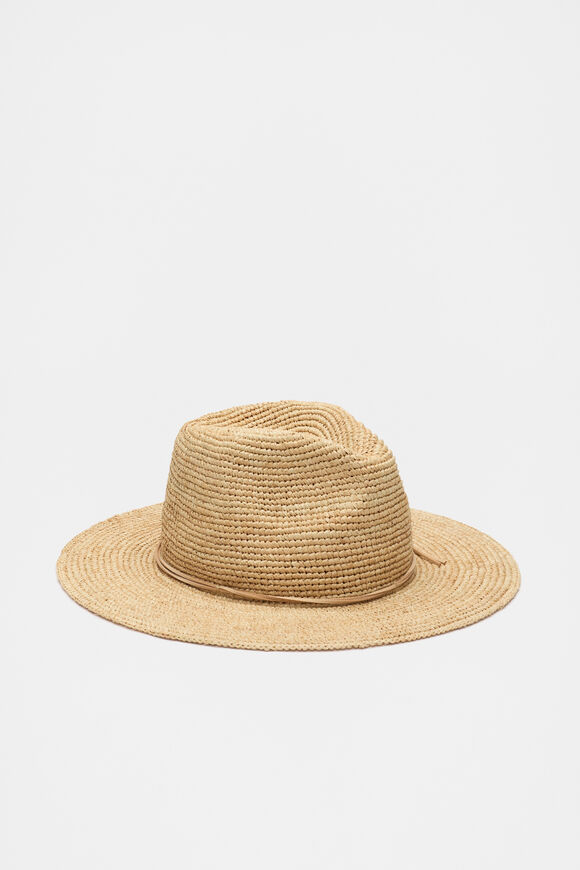 Raffia Fedora  Natural  hi-res