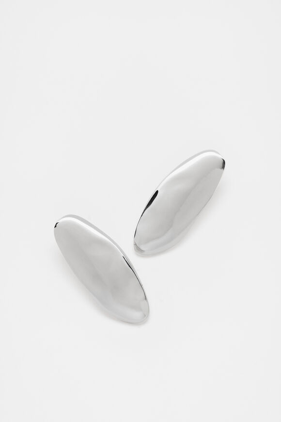 Molten Statement Earring  Silver  hi-res