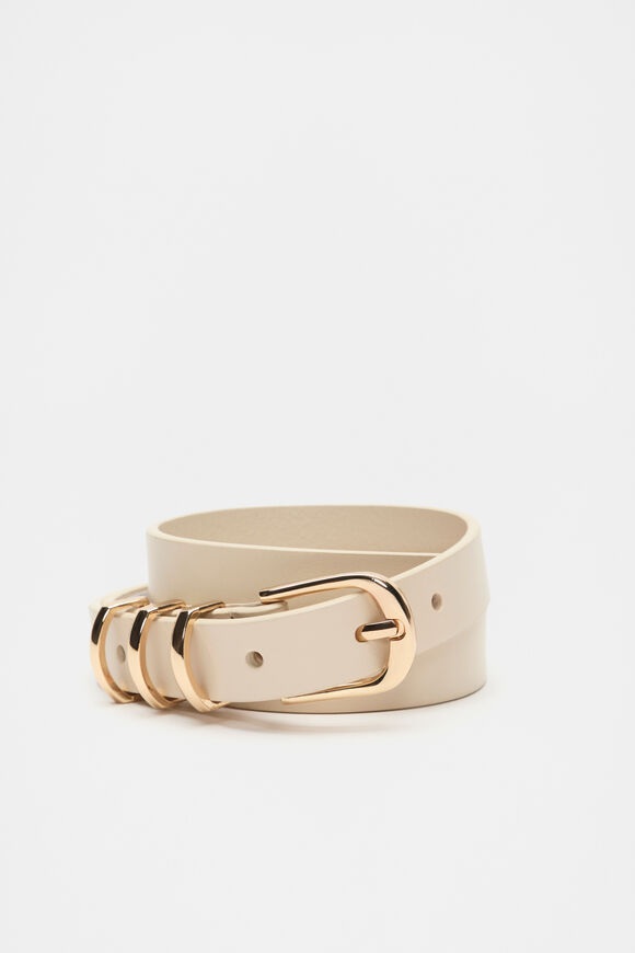 Gia Triple Keeper Belt  Stone  hi-res