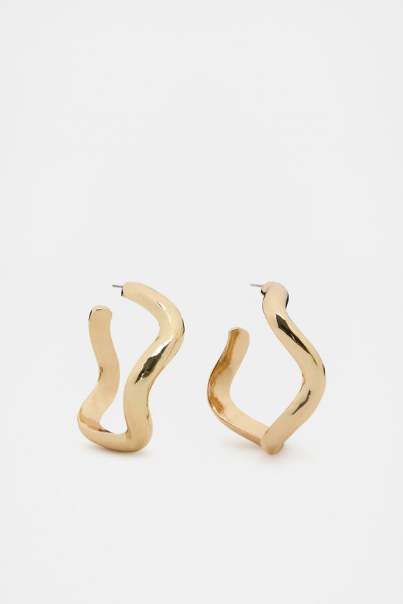 Wave Hoop  Gold  hi-res