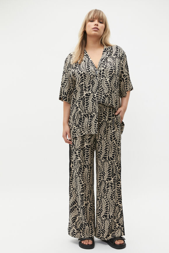 Motif Print Elasticated Pant  Motif Print  hi-res