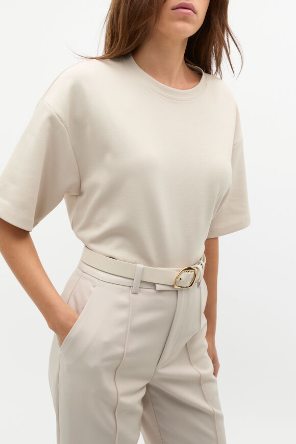 Everly Buckle Belt  Cream  hi-res