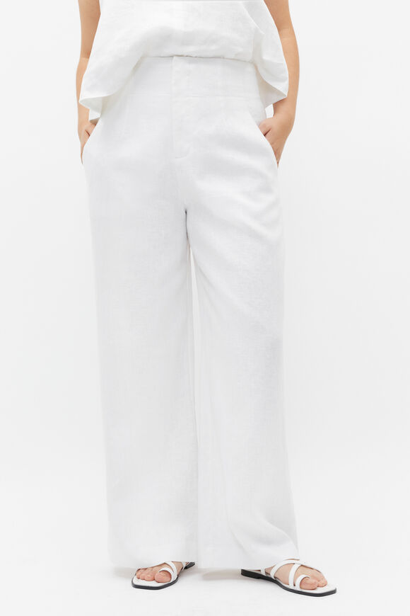 Core Linen Waisted Pant  Whisper White  hi-res