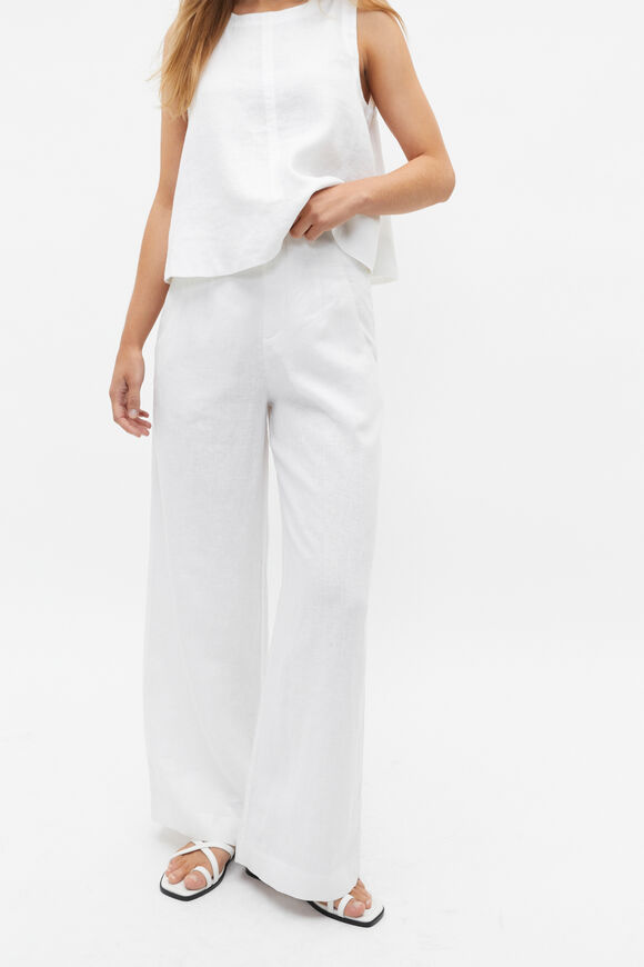 Core Linen Waisted Pant  Whisper White  hi-res