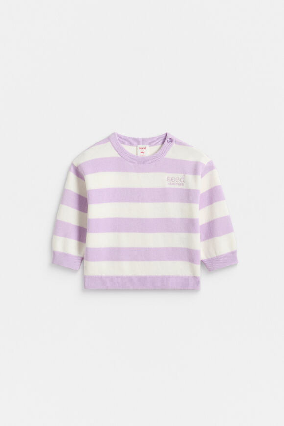 Essential Knit Sweater  Soft Lilac  hi-res