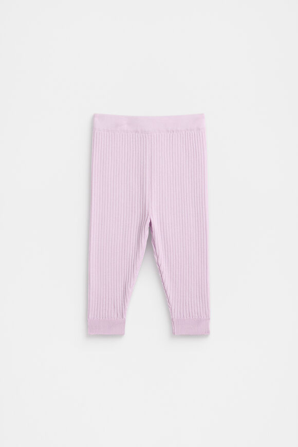Rib Knit Legging  Soft Lilac  hi-res
