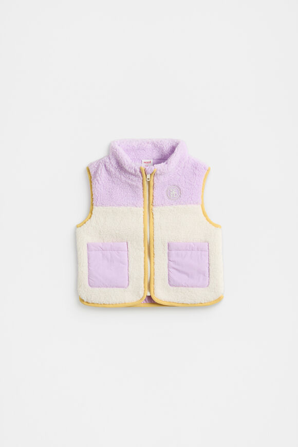 Spliced Teddy Vest  Multi  hi-res