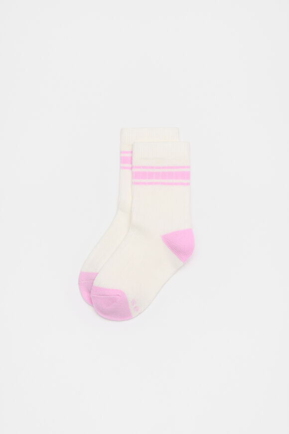 Stripe Rib Sock  Fairy Floss  hi-res