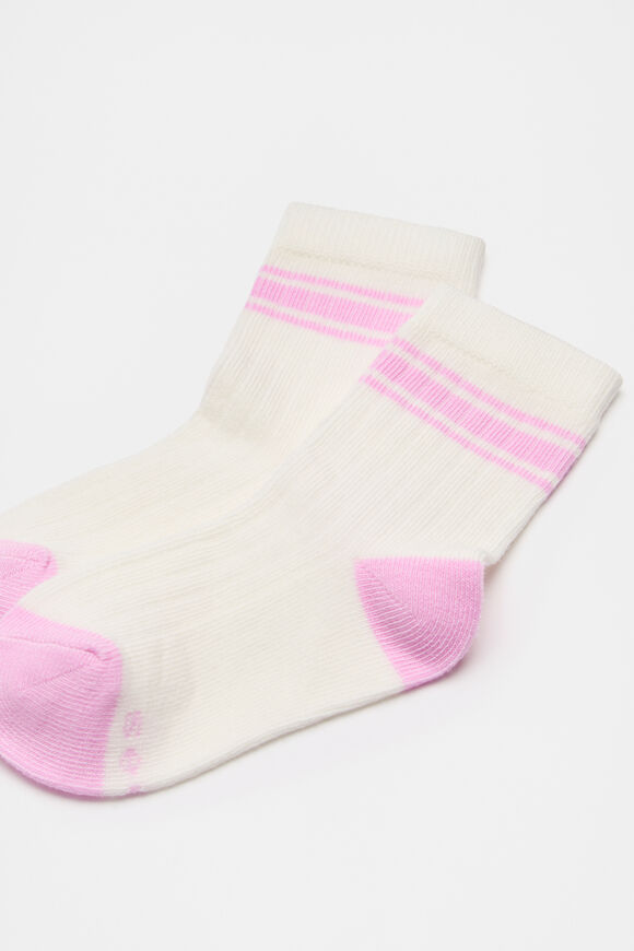 Stripe Rib Sock  Fairy Floss  hi-res