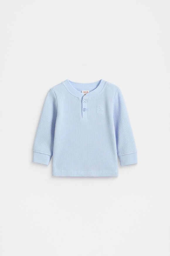 Core Henley Tee  Cloud Blue  hi-res