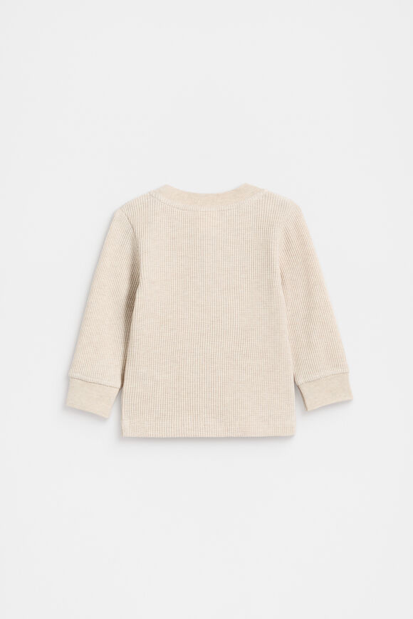 Core Henley Tee  Oat Marle  hi-res