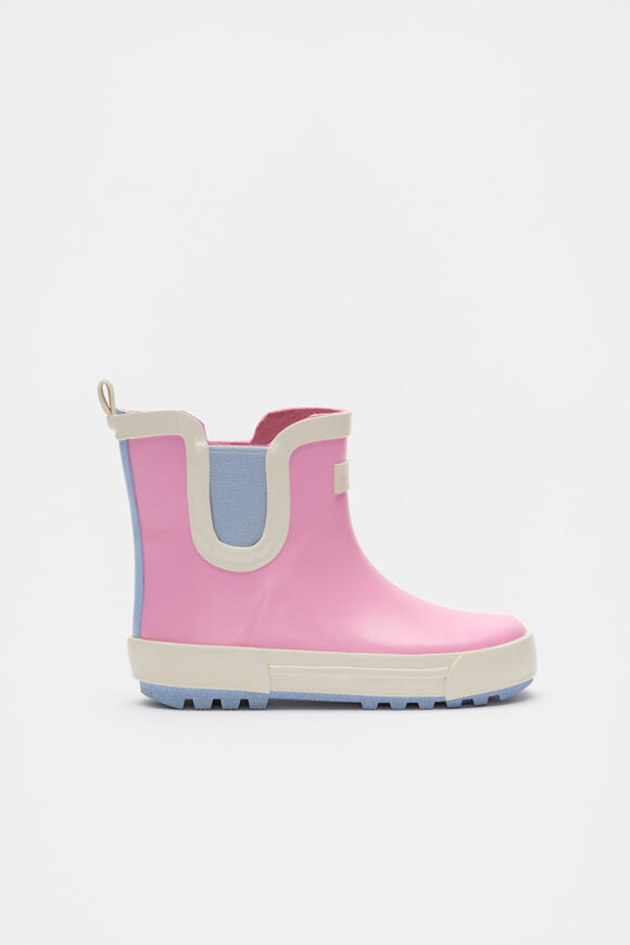 Colourblock Gumboot  Fairy Floss  hi-res