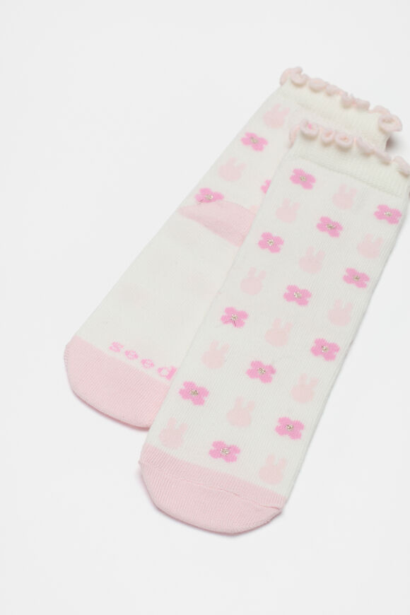 Bunny Flower Sock  Multi  hi-res
