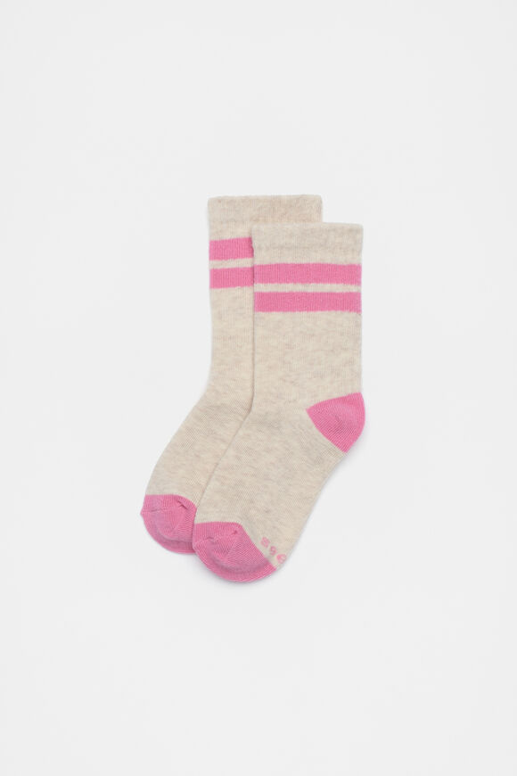 Stripe Sock  Raspberry  hi-res