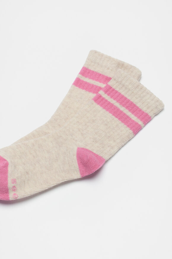 Stripe Sock  Raspberry  hi-res