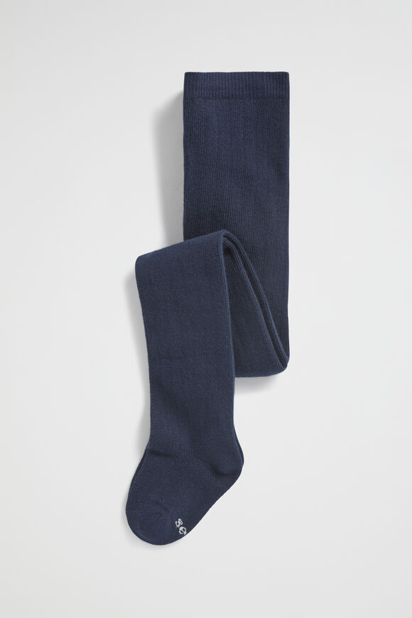 Rib Full Length Tight  Navy  hi-res