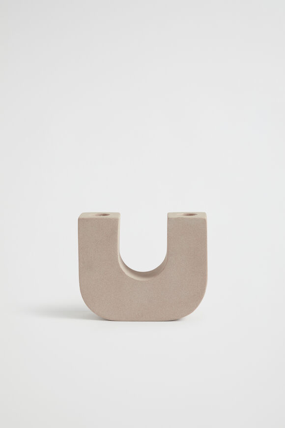 Cleo Twin Candle Holder  Blush  hi-res