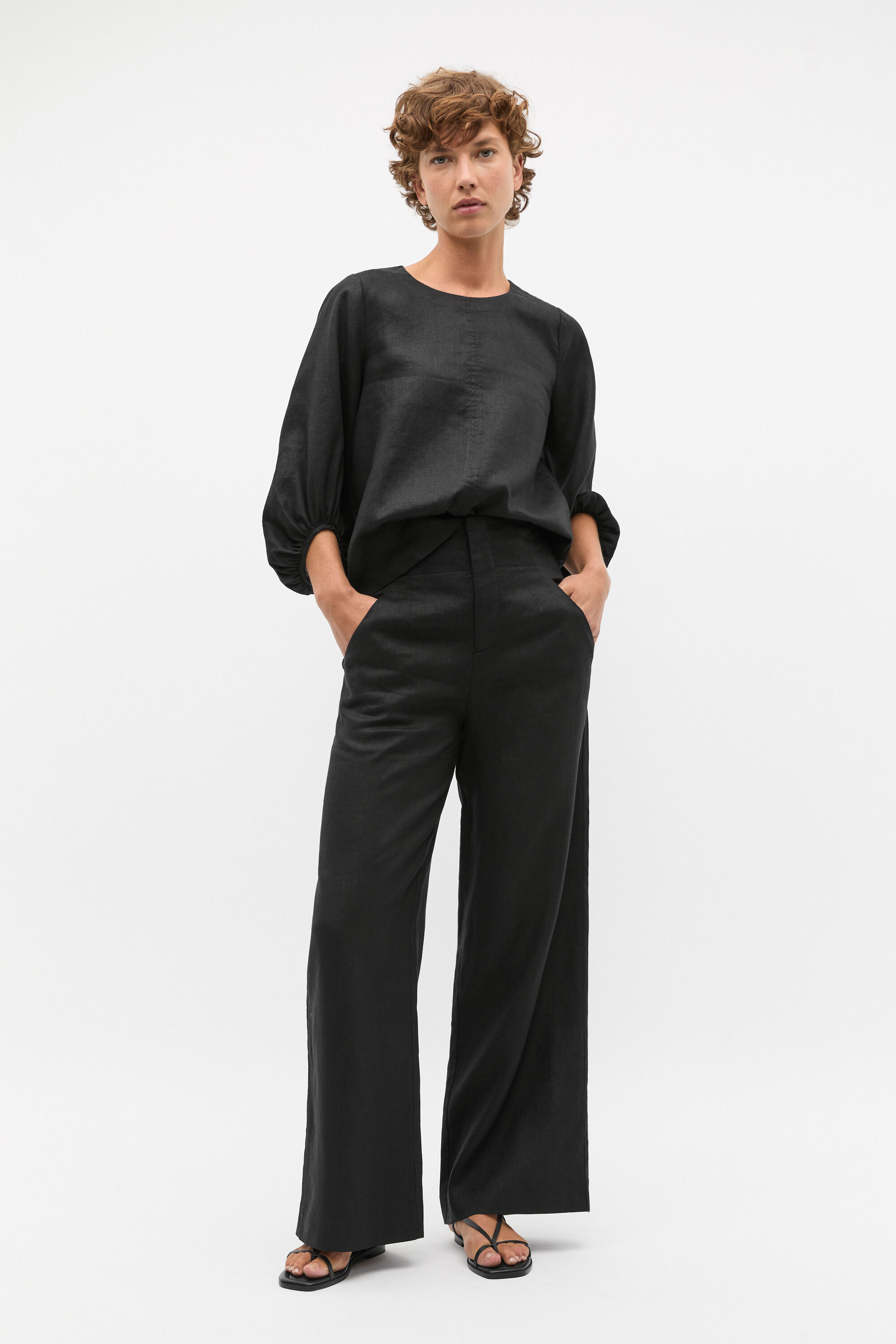 Core Linen Waisted Pant | Seed Heritage NZ