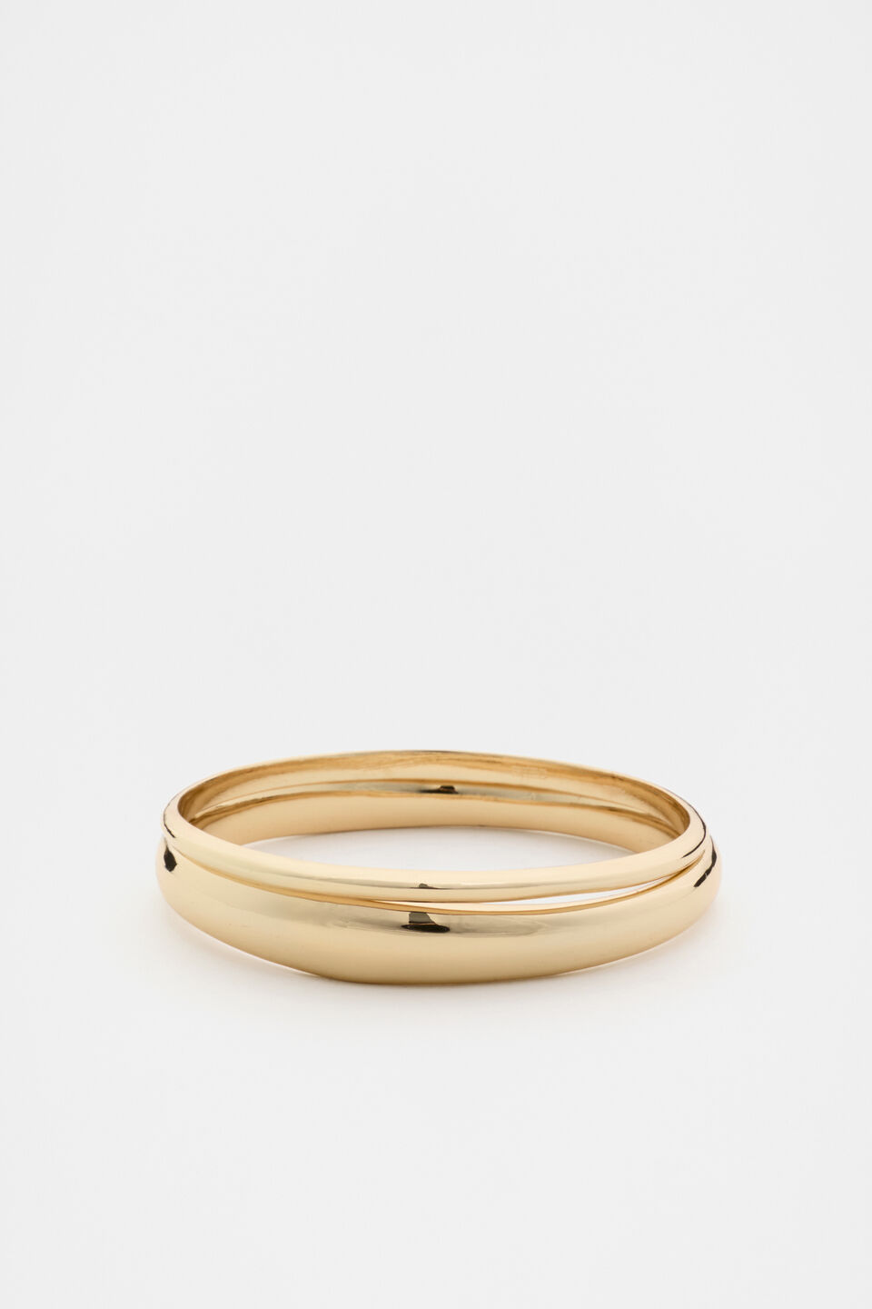 Organic Bangle Set  Gold