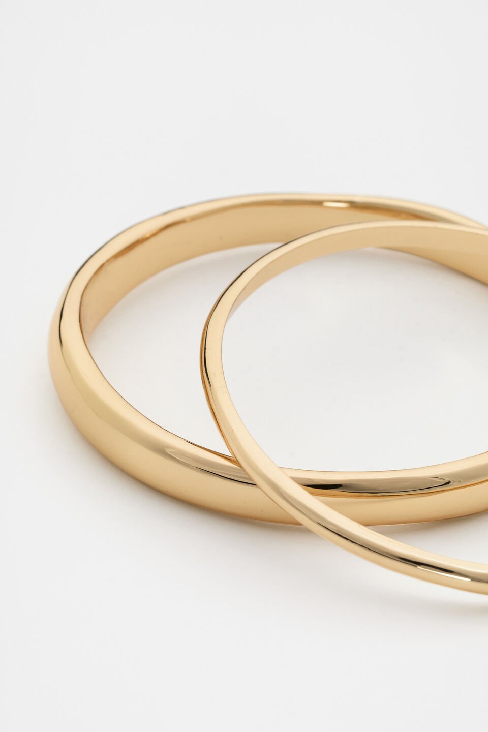 Organic Bangle Set  Gold