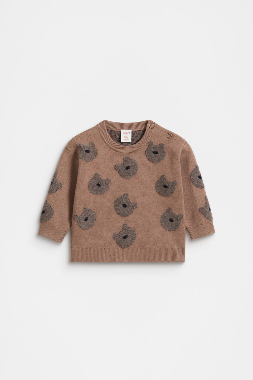 Bear Crew Knit  Chocolate Shake