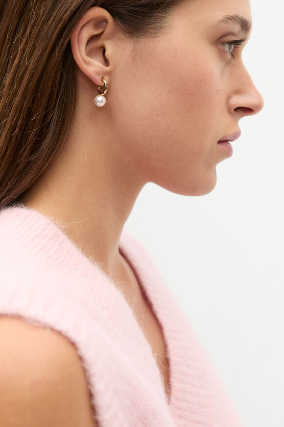 Pearl Earring Set  Gold  hi-res