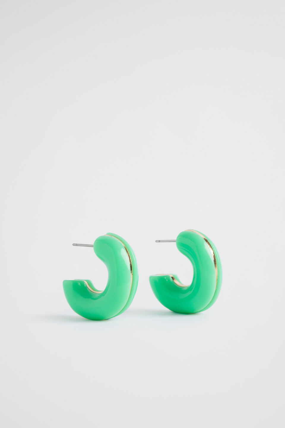 Resin Tubular Hoop  Key Lime