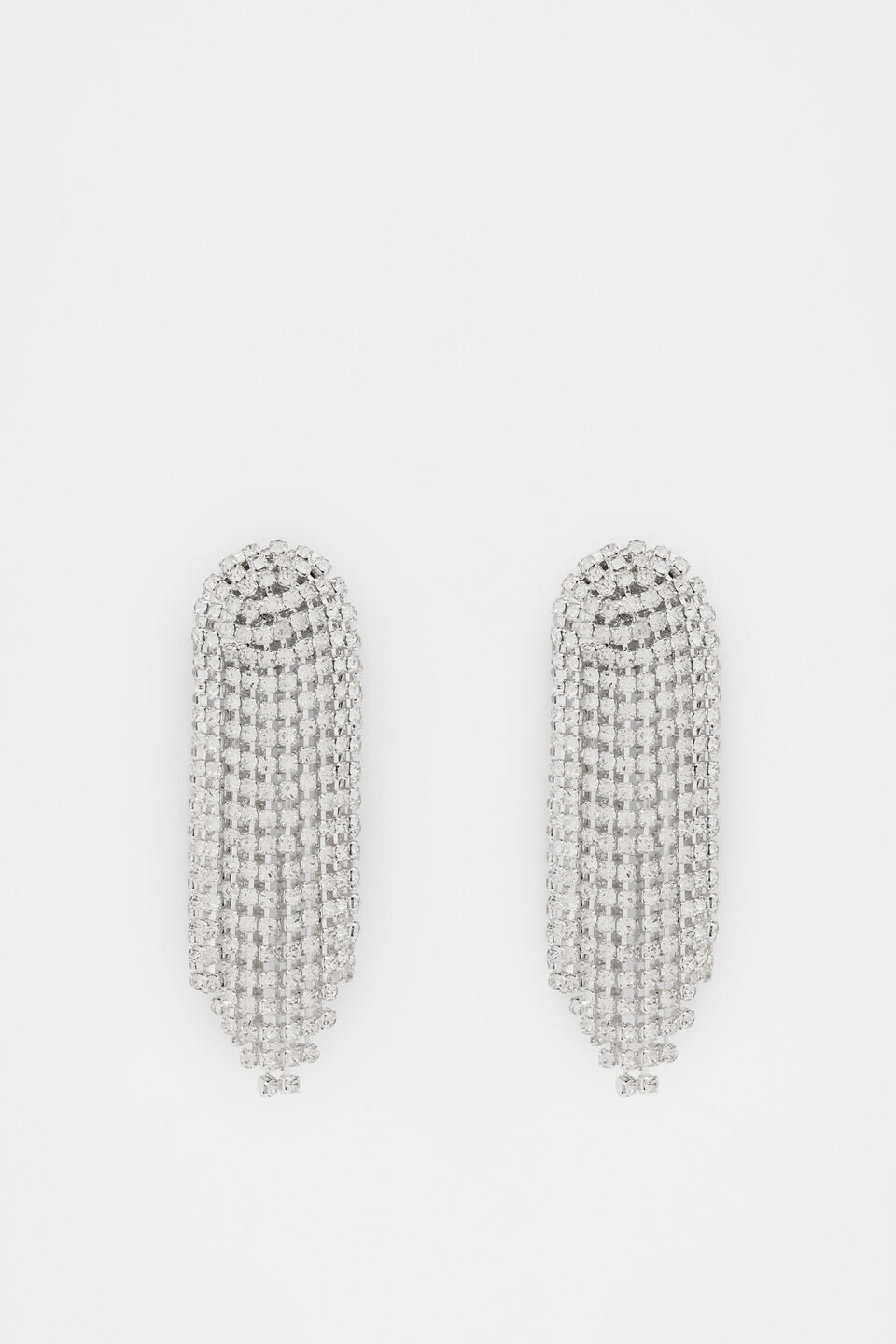 Waterfall Statement Earring  Silver