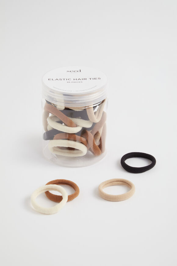 Hair Tie Set  Black Multi  hi-res