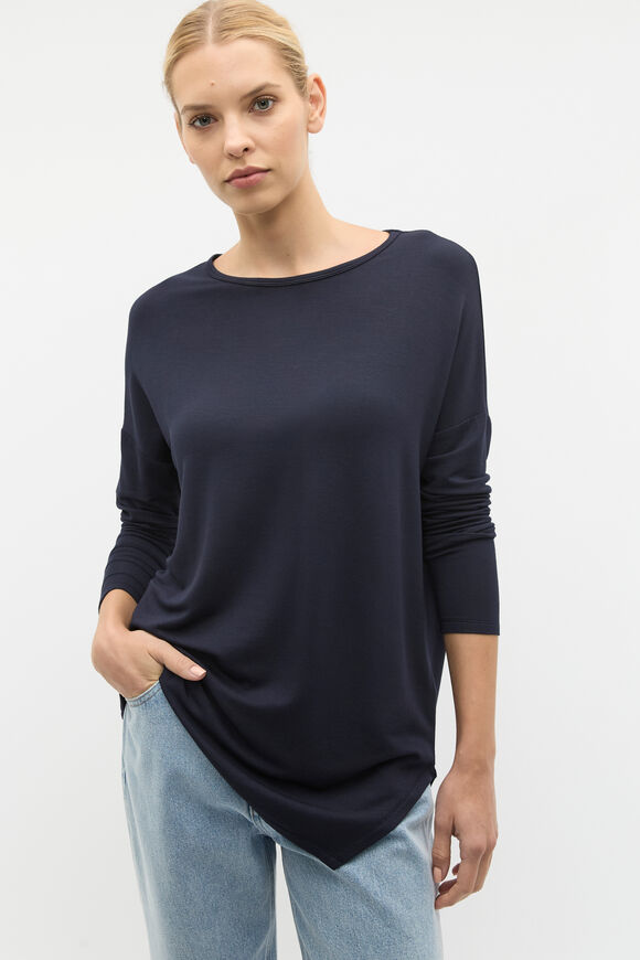 Core Asymmetrical Top  Twilight Blue  hi-res