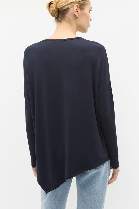 Core Asymmetrical Top  Twilight Blue  hi-res