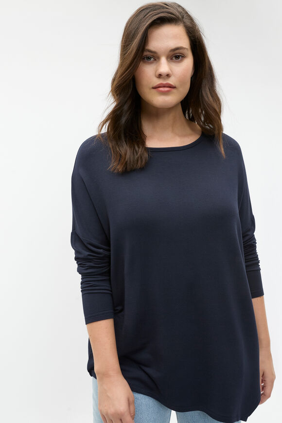 Core Asymmetrical Top  Twilight Blue  hi-res