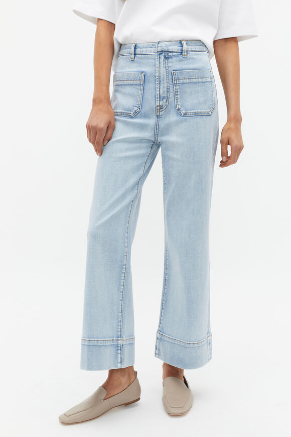 Core Wide Leg Pocket Jean  Pacific Wash  hi-res