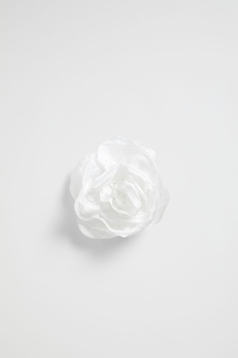 Flower Corsage Brooch  White