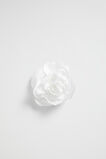 Flower Corsage Brooch  White  hi-res