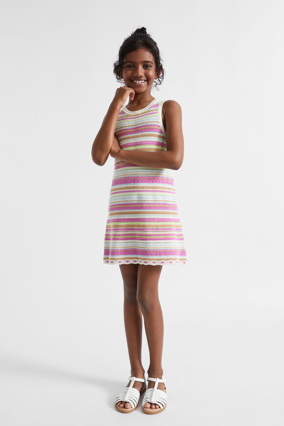 Crochet Knit Dress  Multi  hi-res