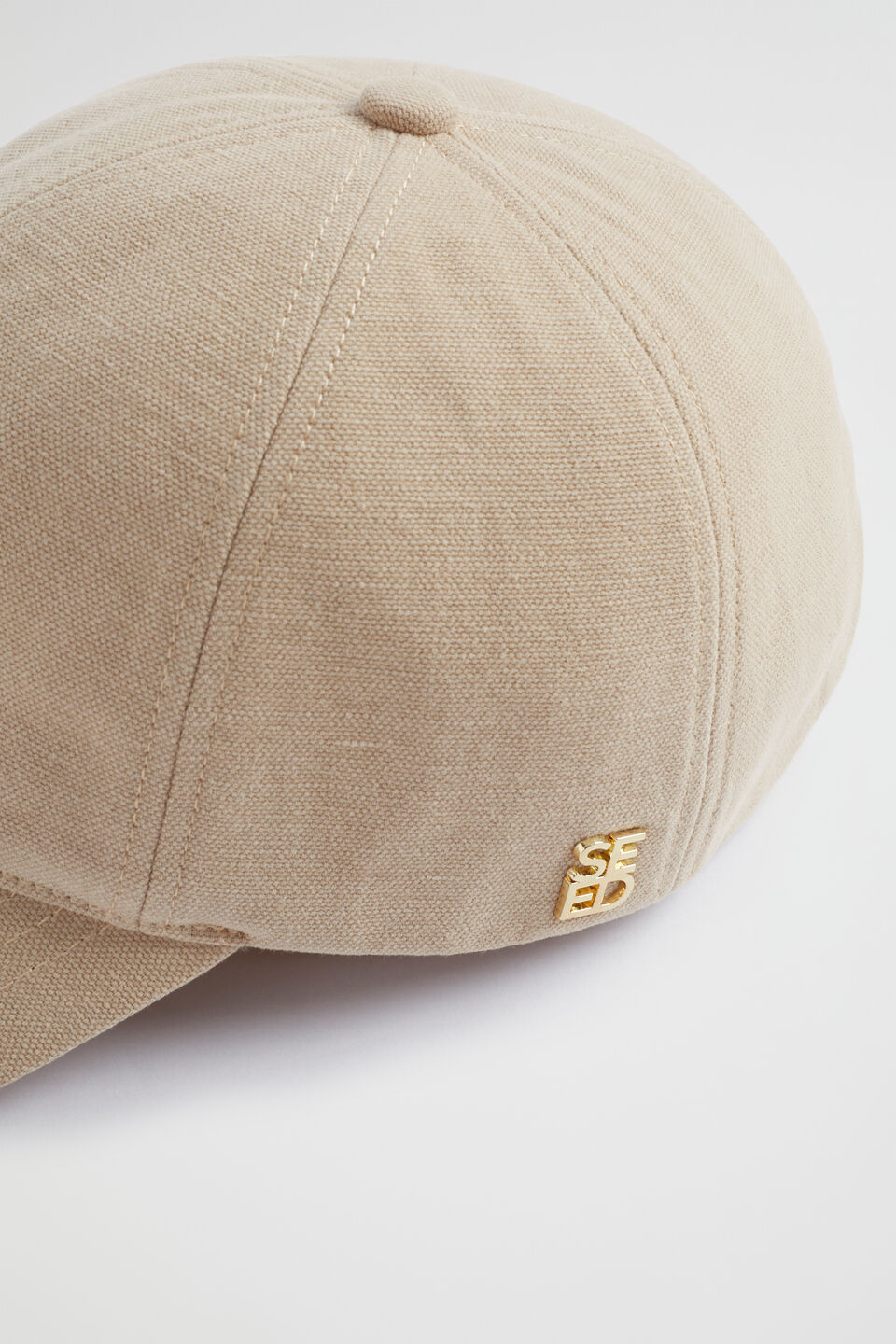 Logo Detail Cap  Natural