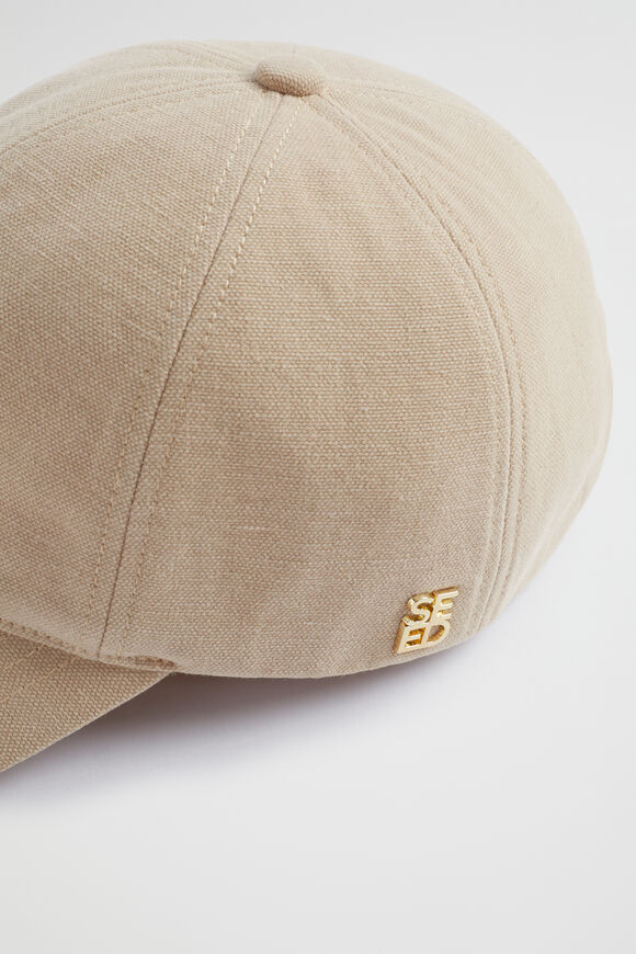 Logo Detail Cap  Natural  hi-res