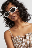 Laney Oval Sunglasses  Bone  hi-res