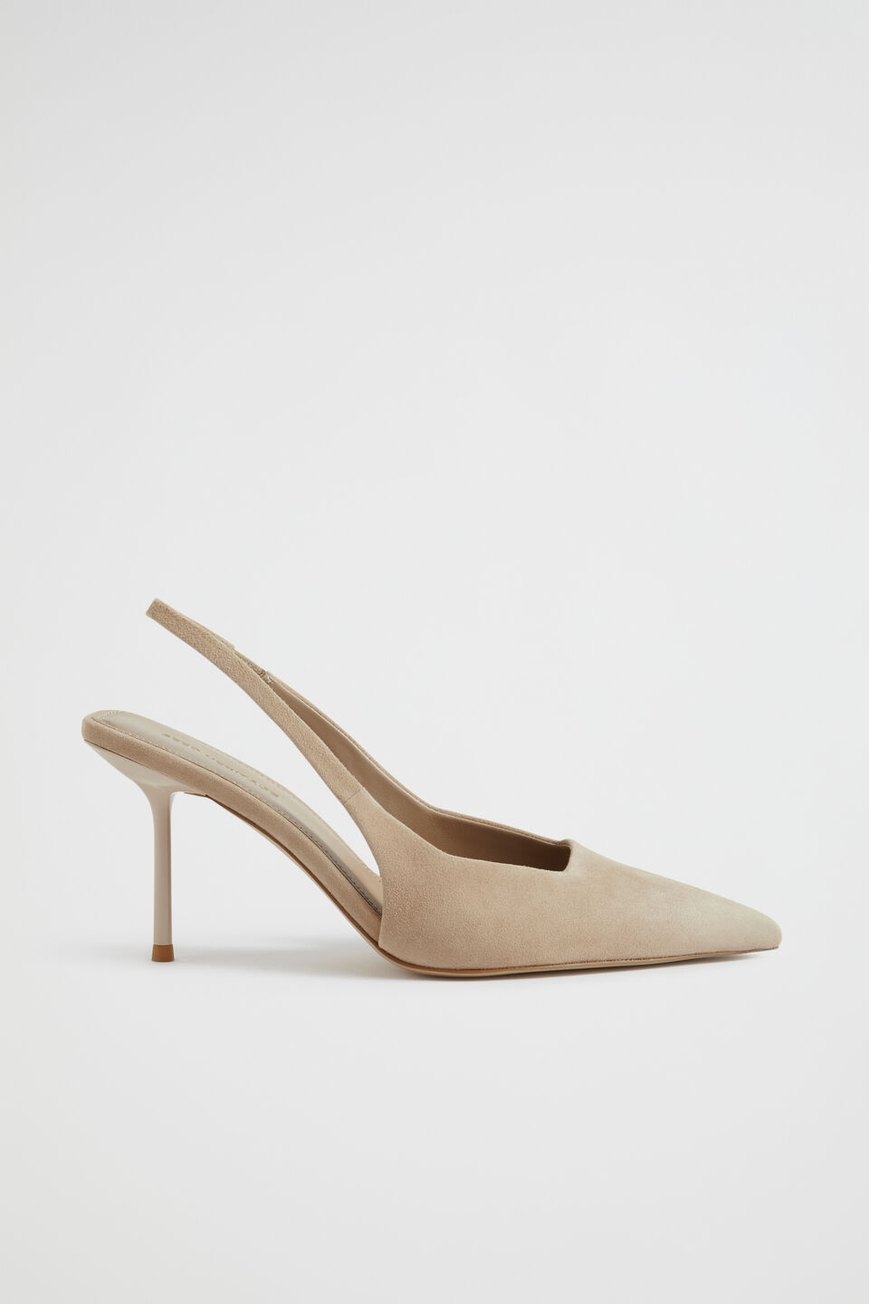 Jacinta Slingback Heel  Champagne Beige Suede