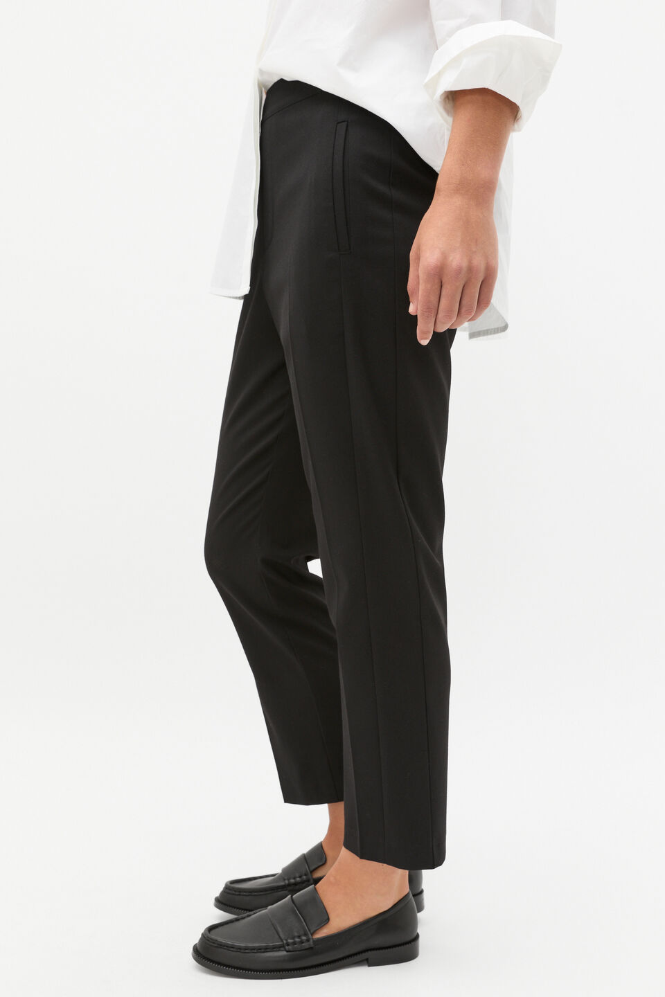 Slim Leg Elasticated Pant  Black