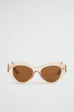 Polly Cat Eye Sunglasses  Champagne Beige  hi-res
