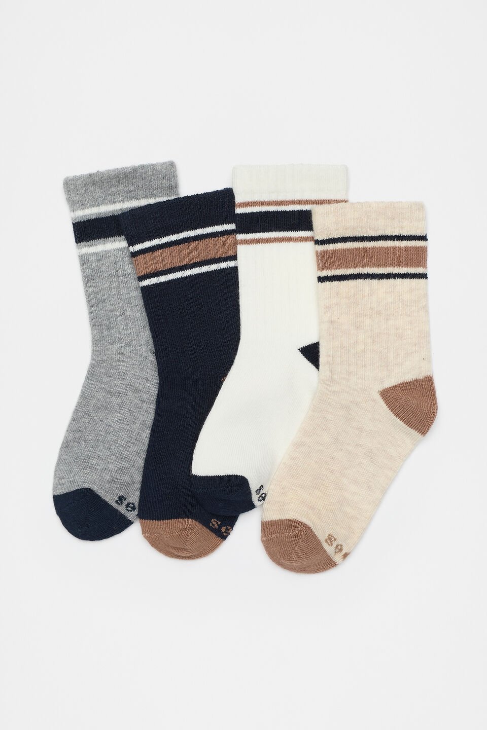 Stripe Rib 4 Pack  Navy Multi