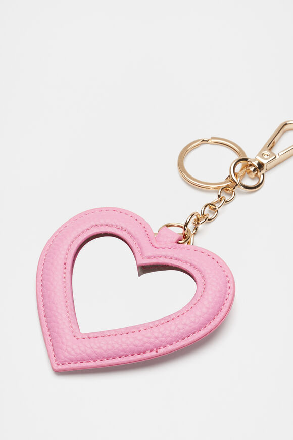 Heart Initial Keyring  A  hi-res