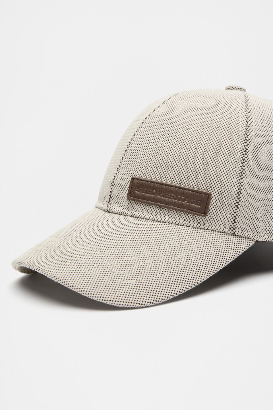 Seed Logo Textured Cap  Affogato