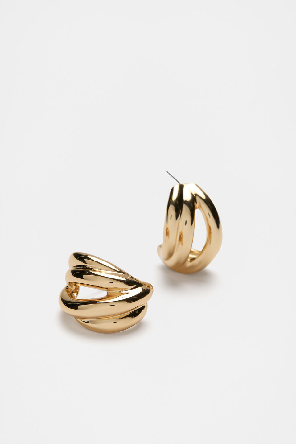 Twist Hoops Earring  Gold