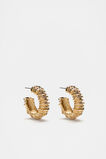 Textured Hoop  Gold  hi-res