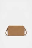 Fabric Splice Camera Bag  Caramel  hi-res