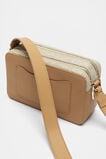 Fabric Splice Camera Bag  Caramel  hi-res